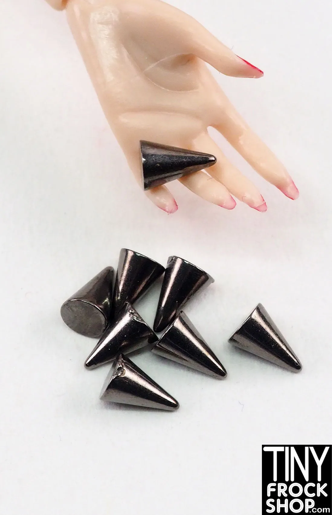 12" Fashion Doll Mini Metal Punk Cone Spike Rivets - More Sizes