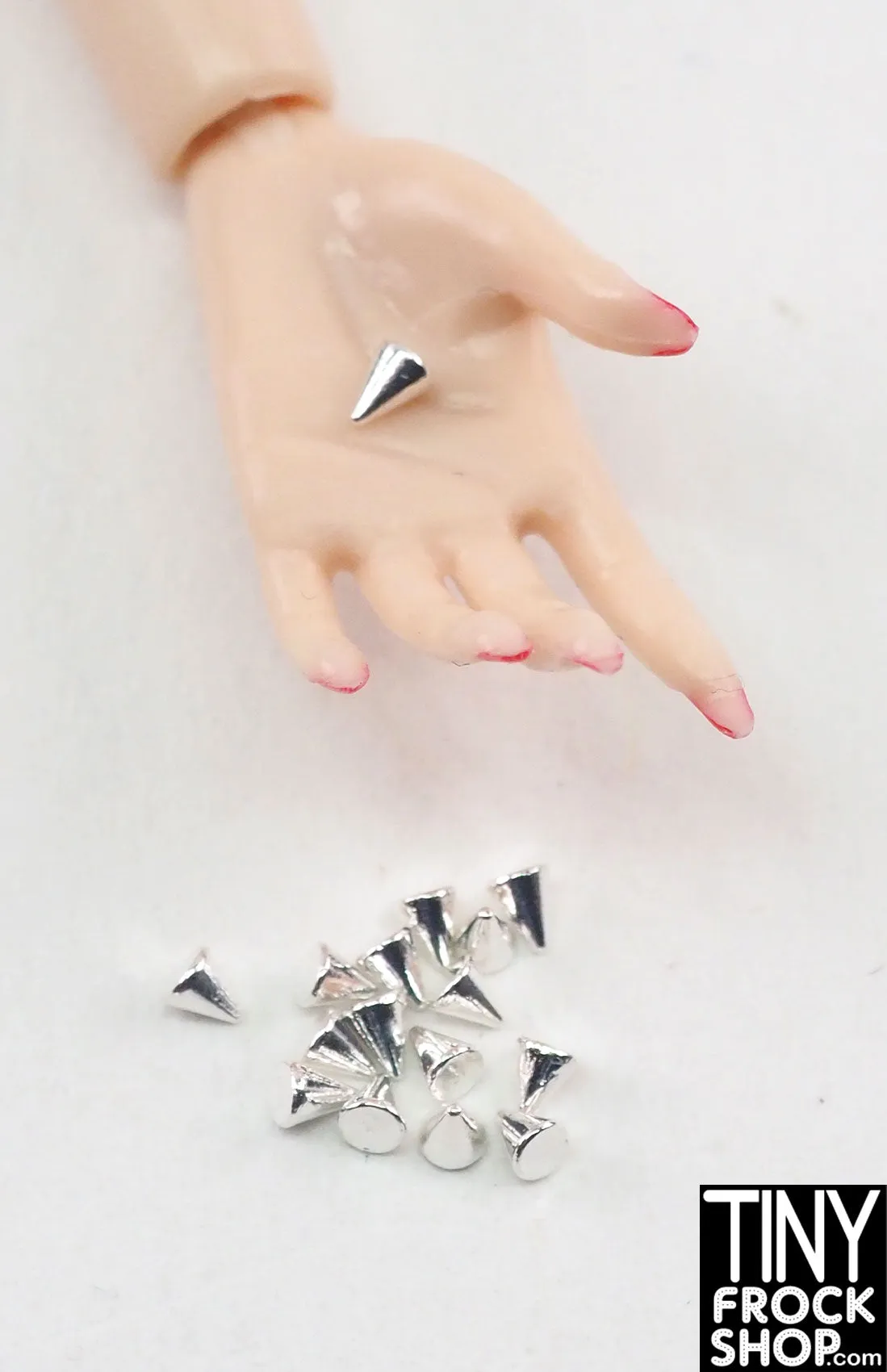 12" Fashion Doll Mini Metal Punk Cone Spike Rivets - More Sizes