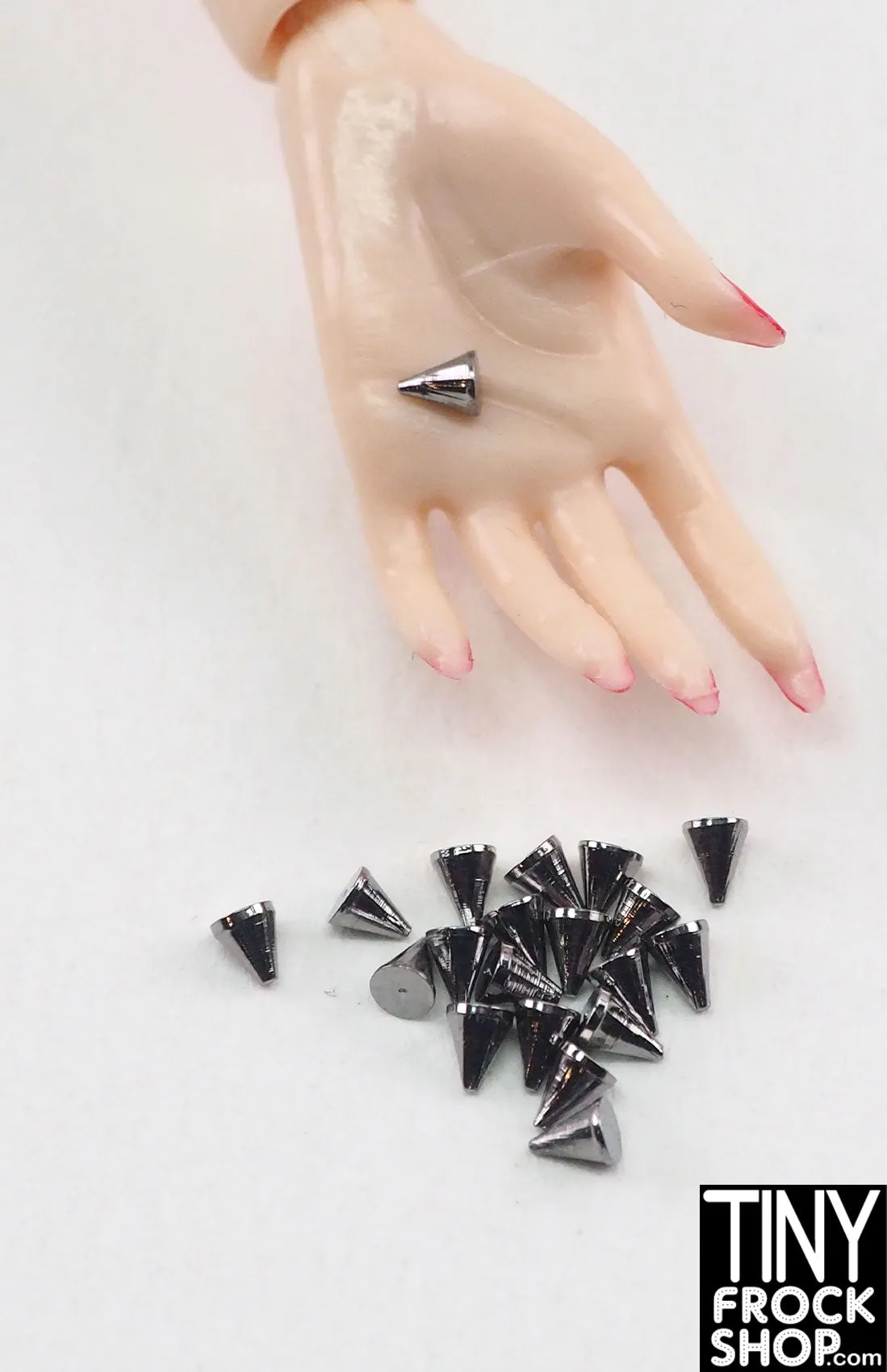 12" Fashion Doll Mini Metal Punk Cone Spike Rivets - More Sizes