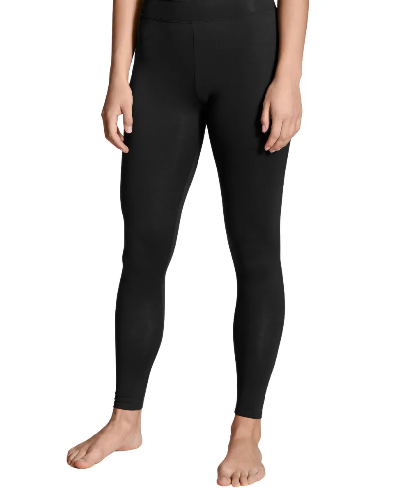 27138 #992 Black Elastic Cotton Leggings