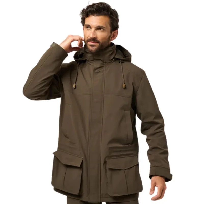 Alan Paine Lockwood Men's Shooting Coat In Olive - Shooting Fit