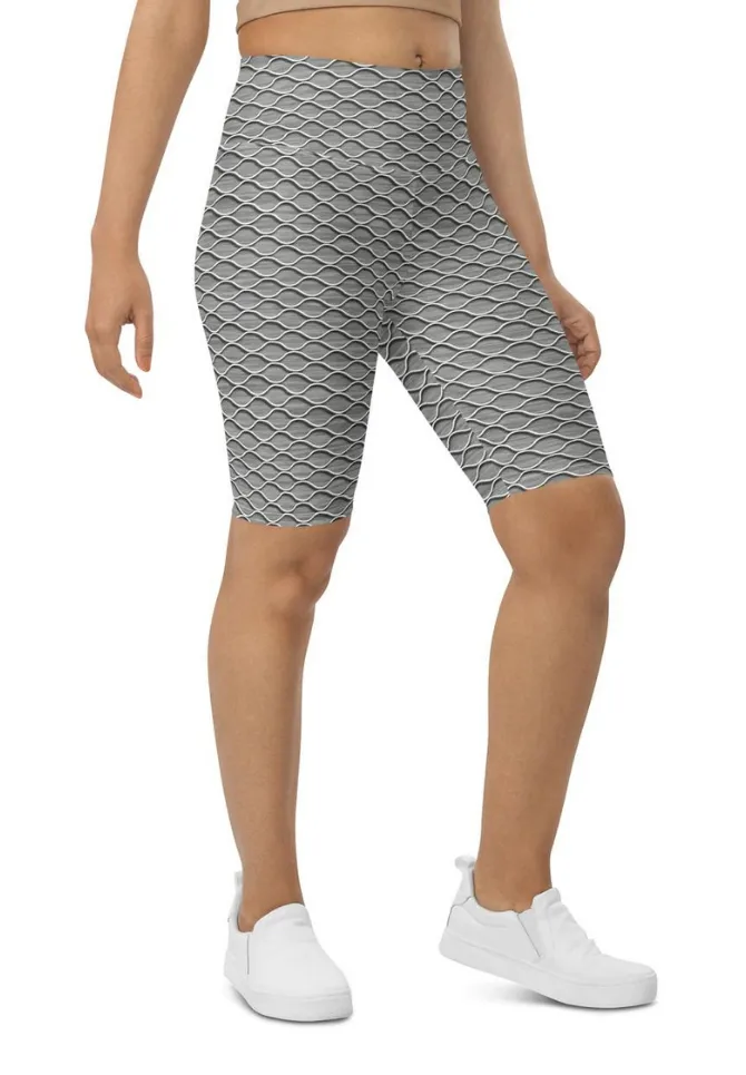 Anti Cellulite Pattern Biker Shorts
