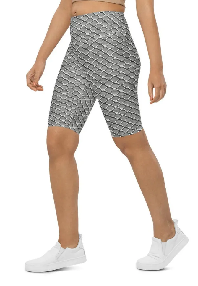 Anti Cellulite Pattern Biker Shorts
