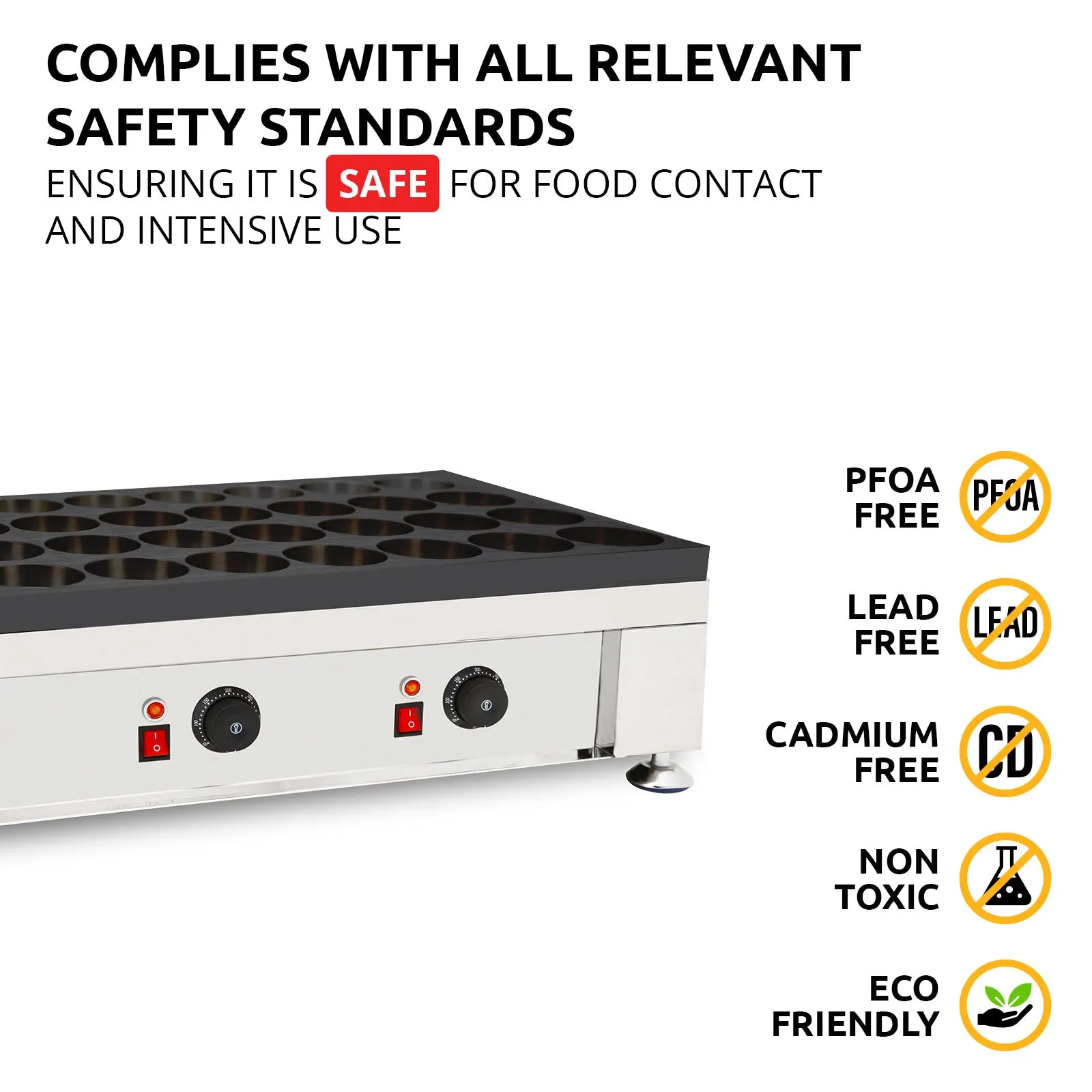 AP-109 Imagawayaki Maker Commercial | 32 Holes | Dual Thermostat