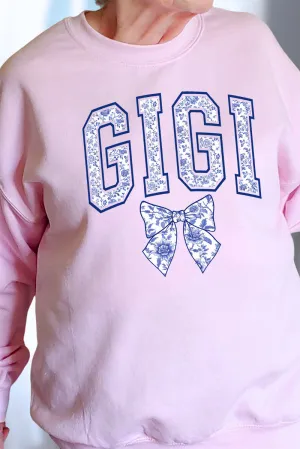 Arched Gigi Blue Chinoiserie Unisex NuBlend Crew Sweatshirt