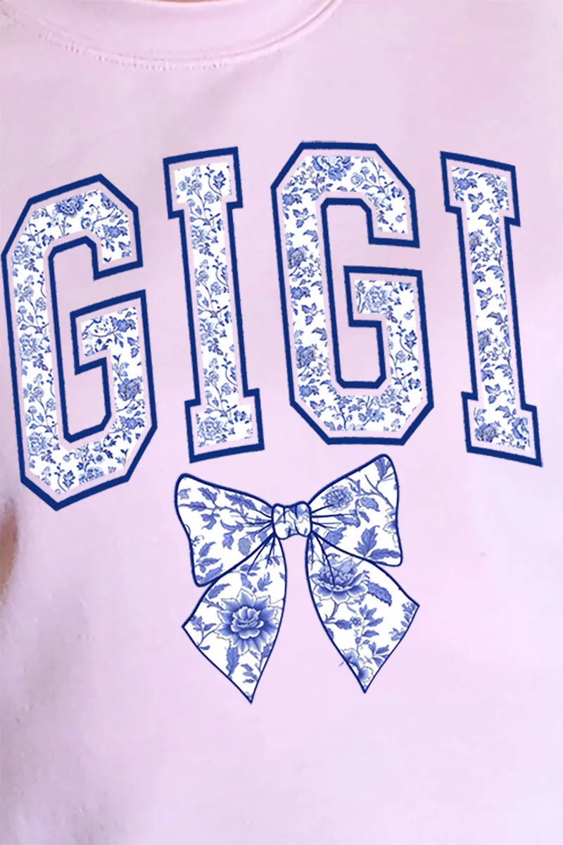 Arched Gigi Blue Chinoiserie Unisex NuBlend Crew Sweatshirt