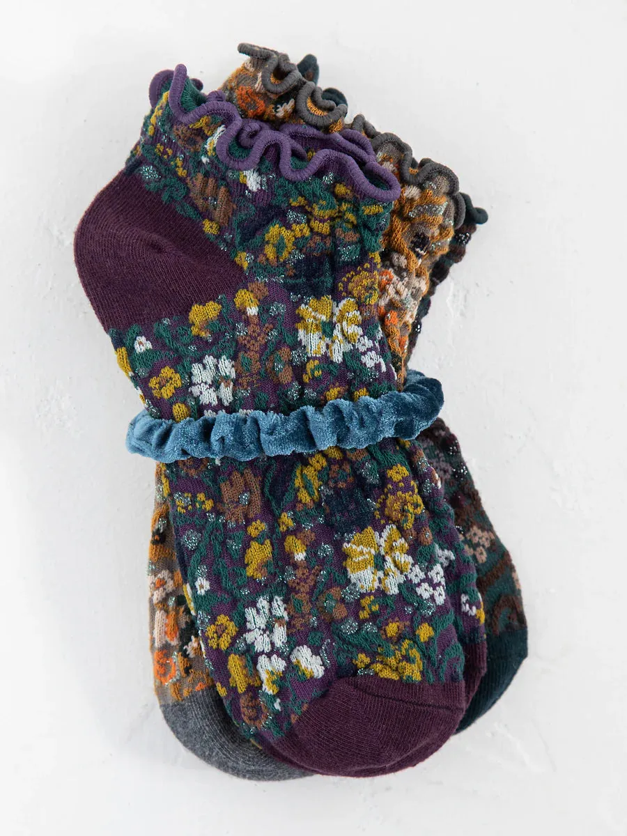 Blossom Ankle Socks & Scrunchies Set