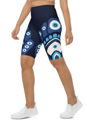Blue Eye Biker Shorts
