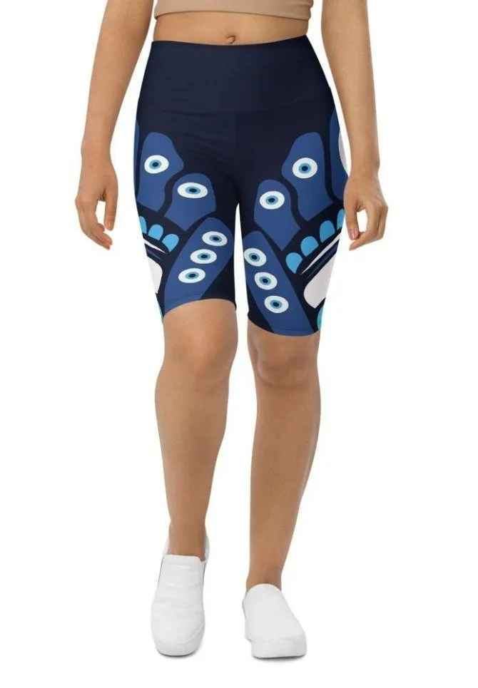 Blue Eye Biker Shorts