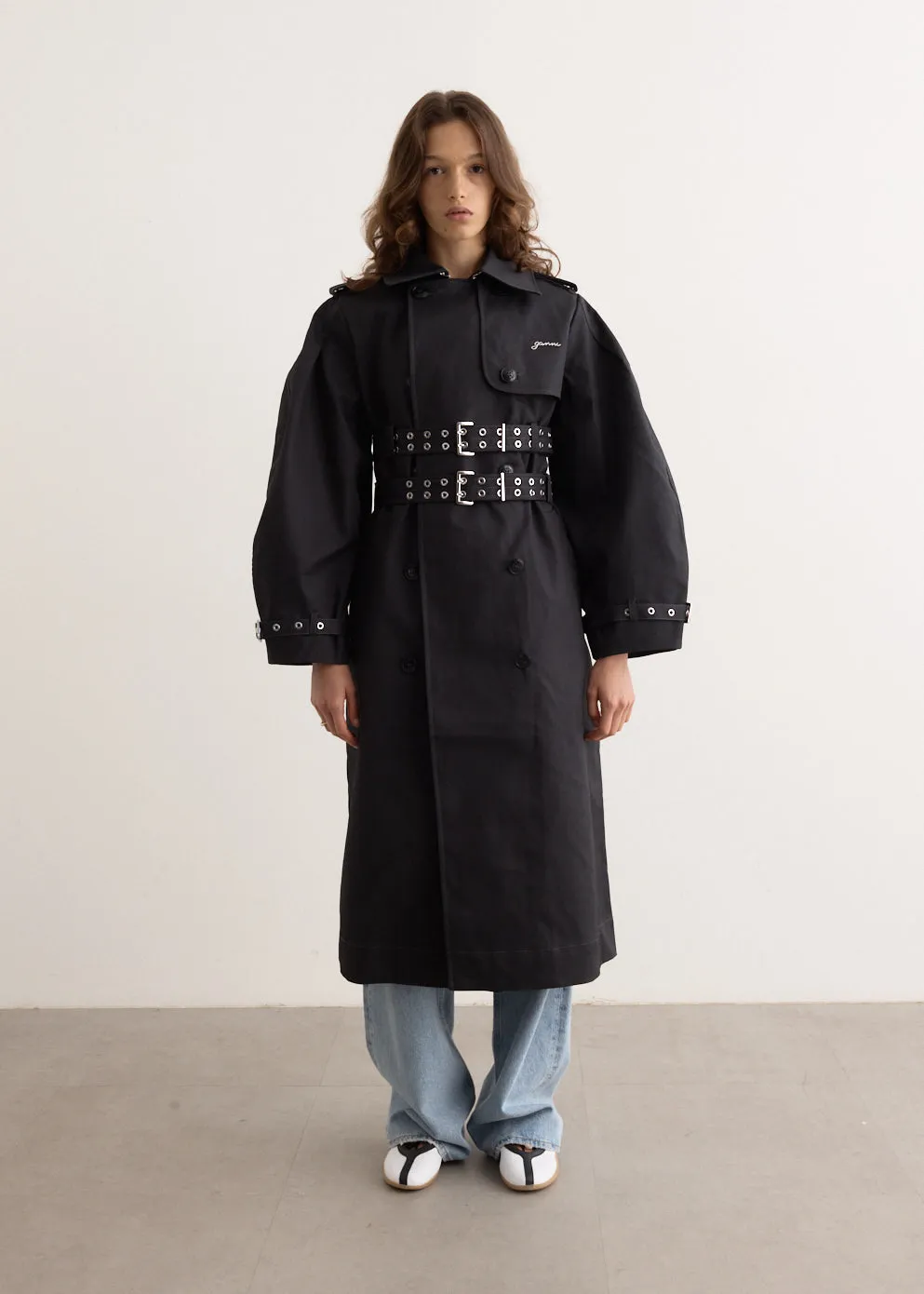 Bonded Cotton Trench Coat