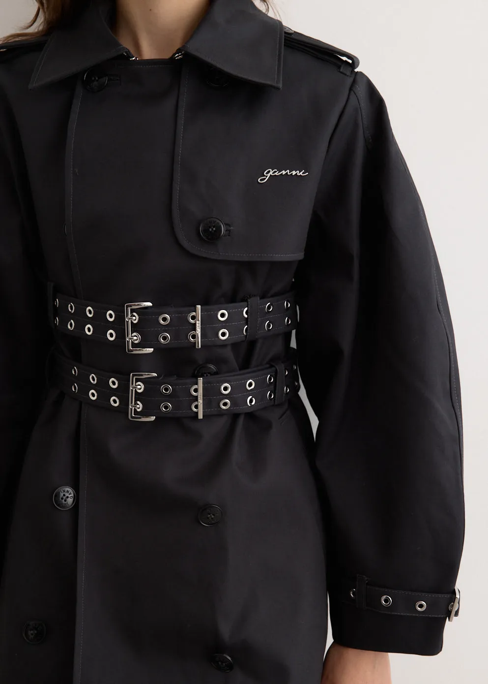 Bonded Cotton Trench Coat