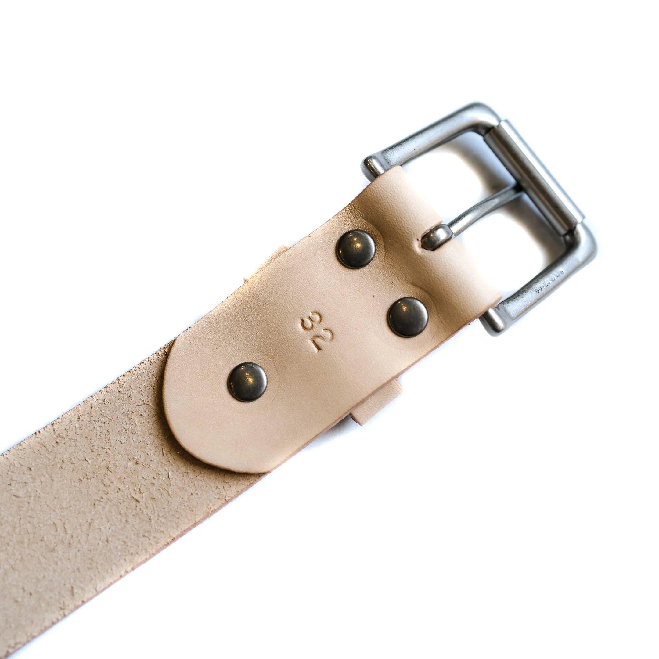 ButterScotch - 1.5" Roller Bar Belt - Natural & Nickel