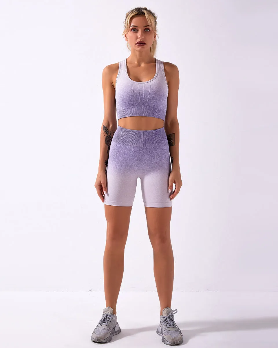 Calico Ombre Seamless Sports Bra