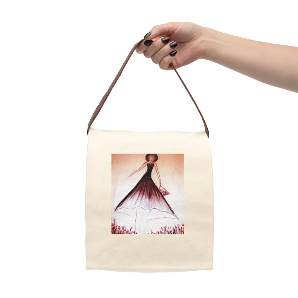 Canvas Lunch Bag With Strap