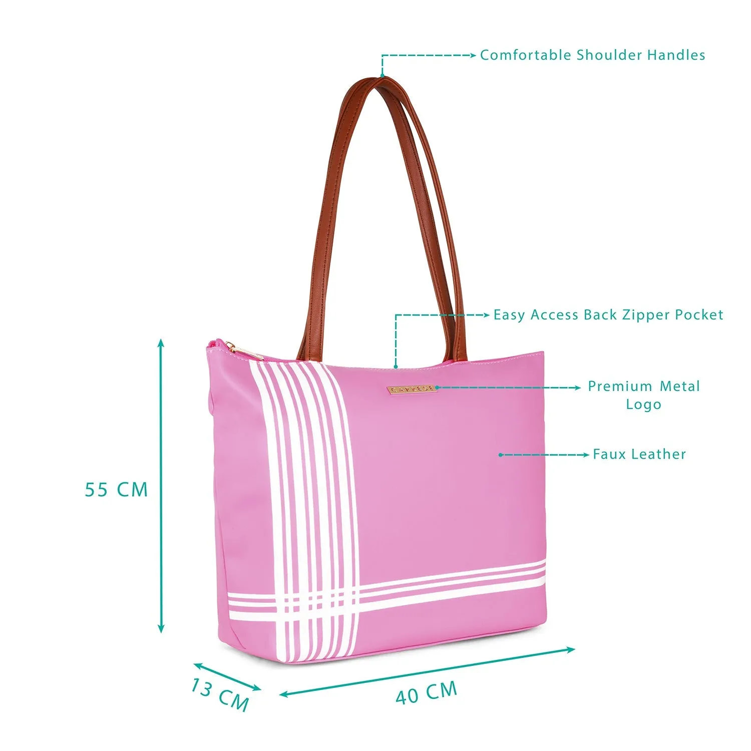 Caprese Buddy Tote Large Pink