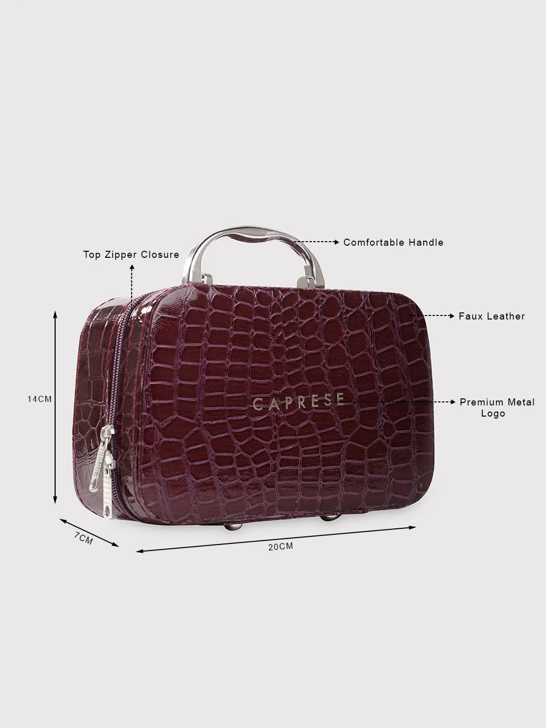Caprese Cortney Vanity Case Small Purple