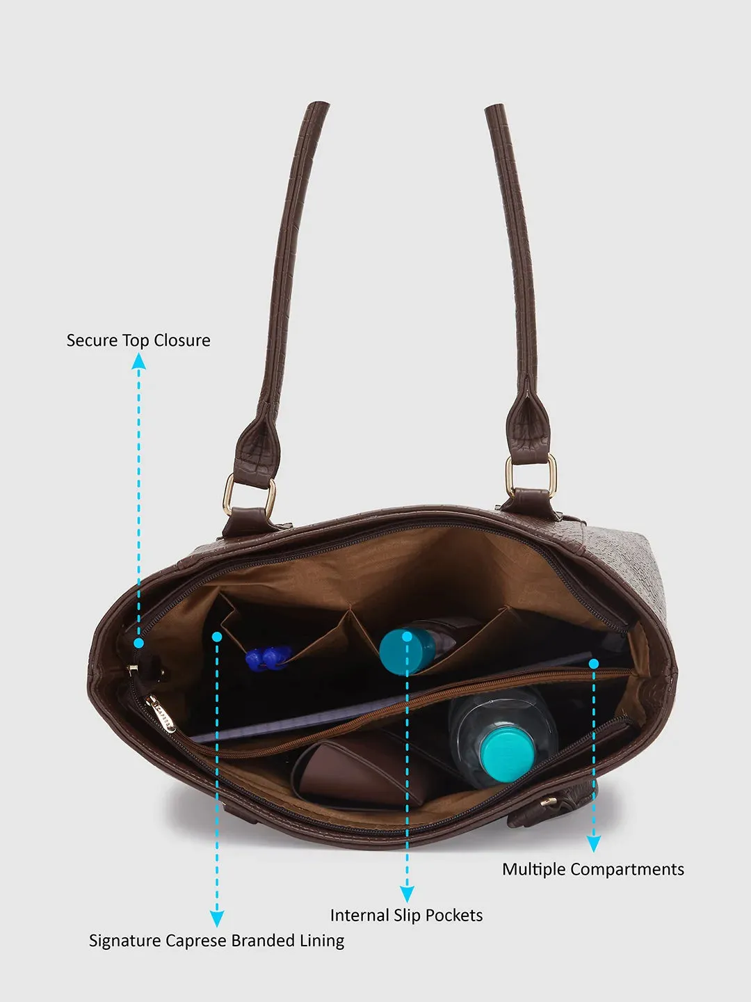Caprese Freda Tote Large Brown