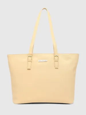 Caprese Holden Saffiano Tote Medium Beige