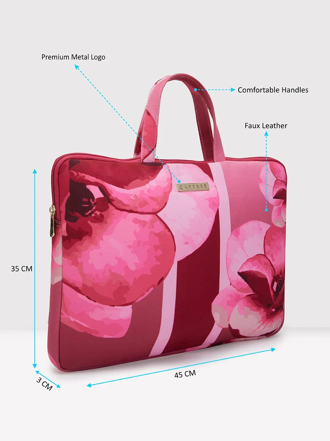 Caprese Iris Laptop Sleeve Large Pink