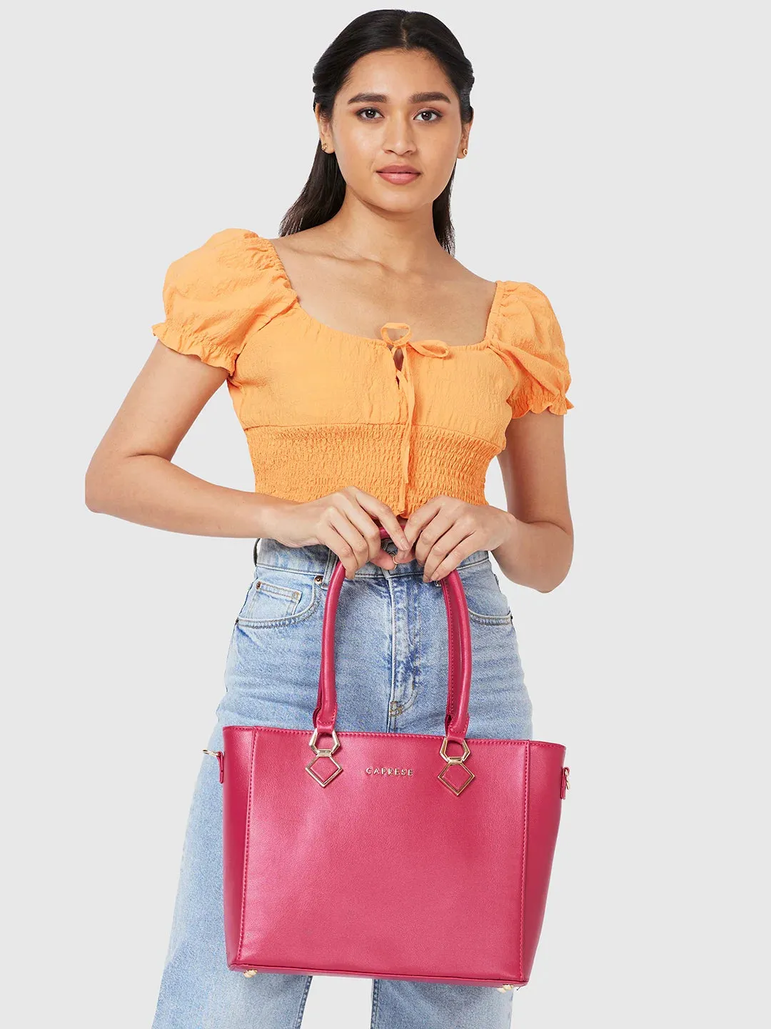 Caprese Lydia Tote Medium Raspberry Pink