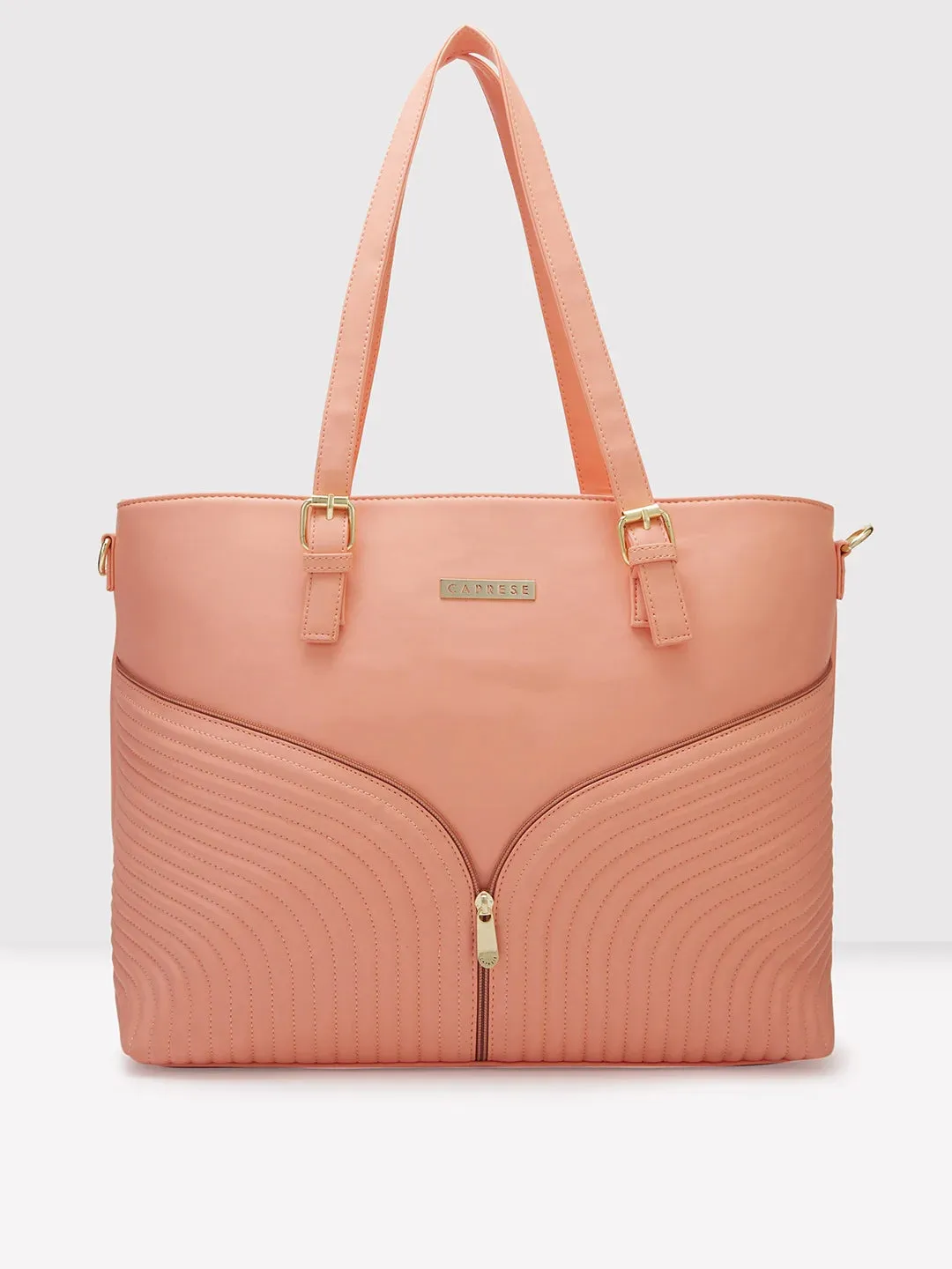 Caprese Marvel Laptop Tote Large Coral