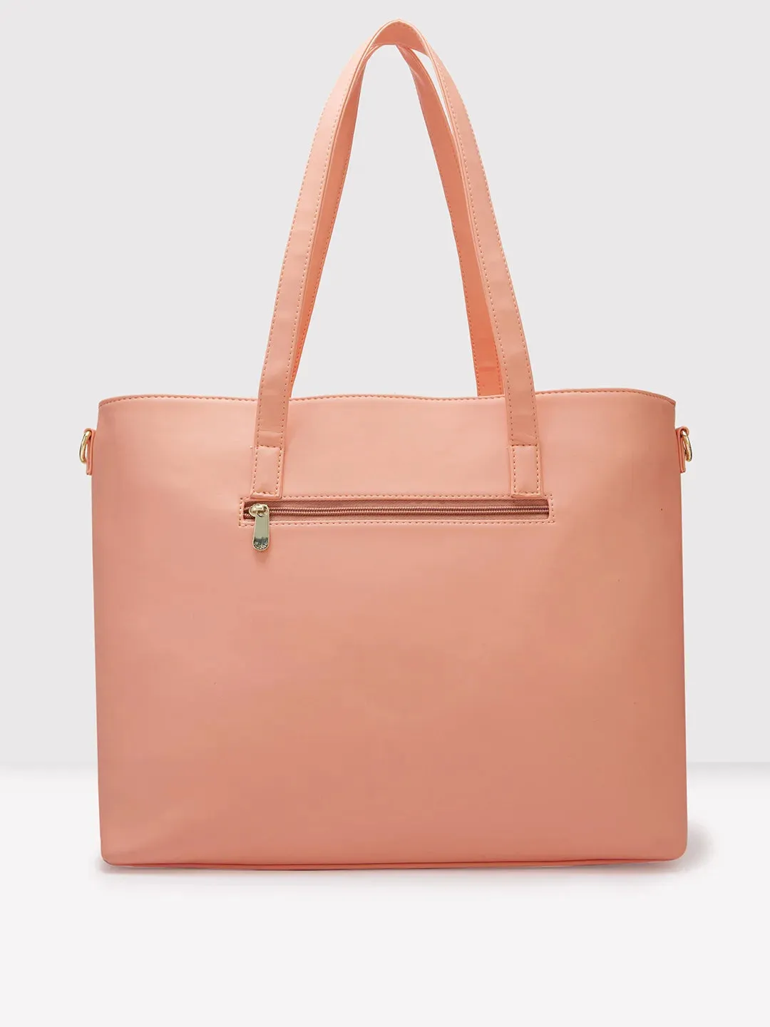 Caprese Marvel Laptop Tote Large Coral