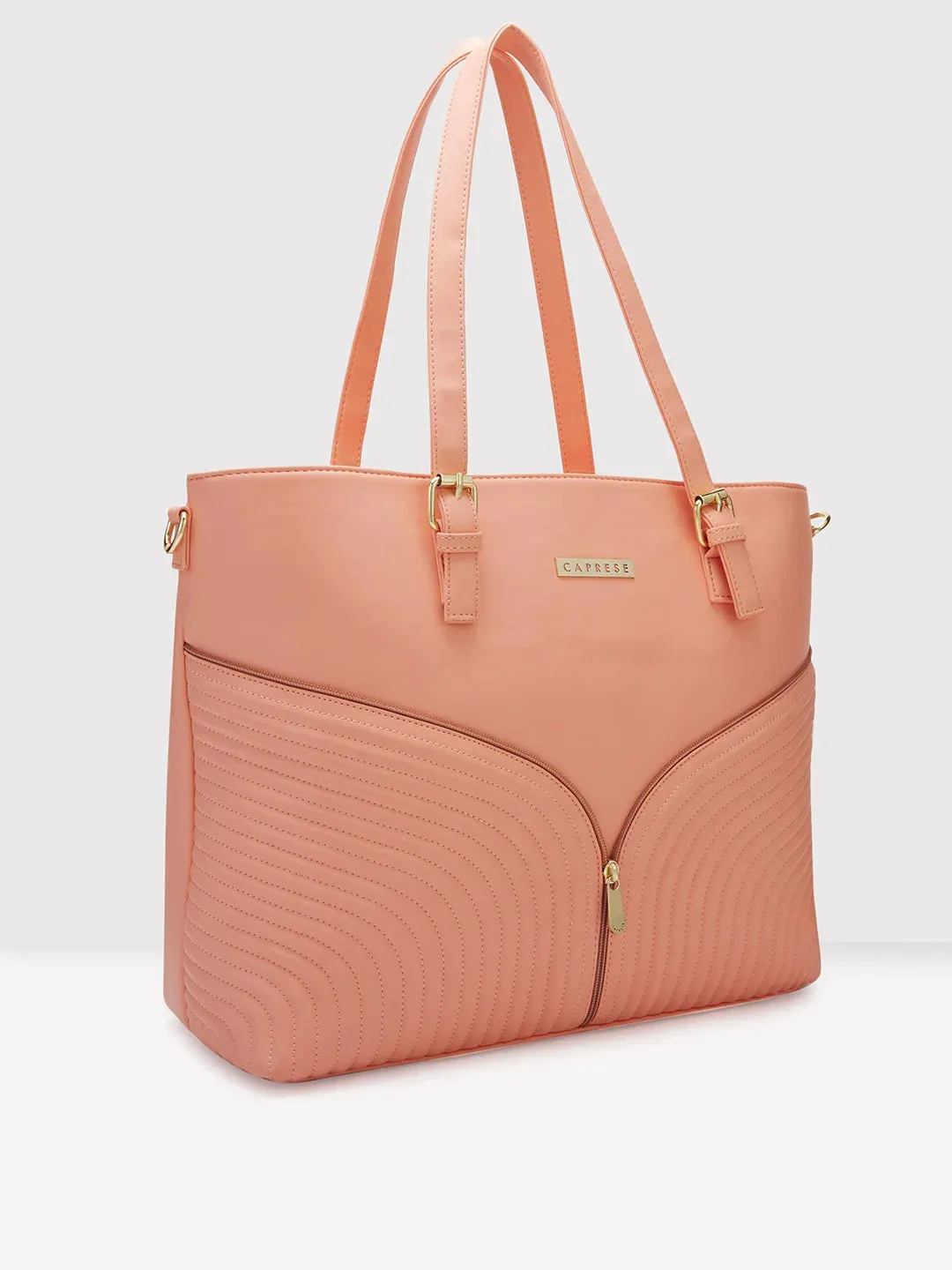 Caprese Marvel Laptop Tote Large Coral