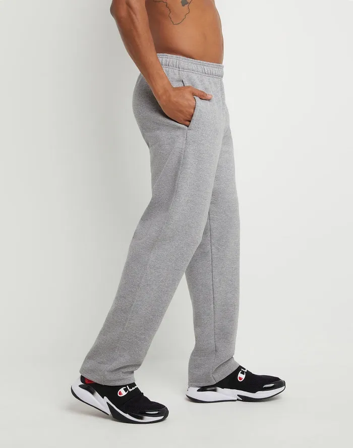 Champion Men's Powerblend Open-Hem Sweatpants, 32" Oxford Grey P0893 549314 806