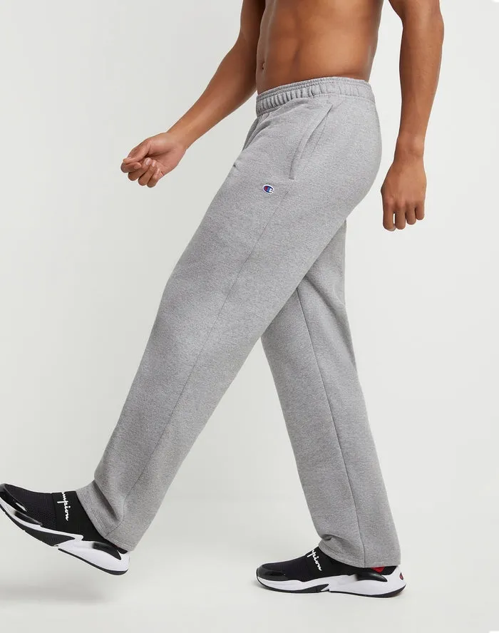 Champion Men's Powerblend Open-Hem Sweatpants, 32" Oxford Grey P0893 549314 806