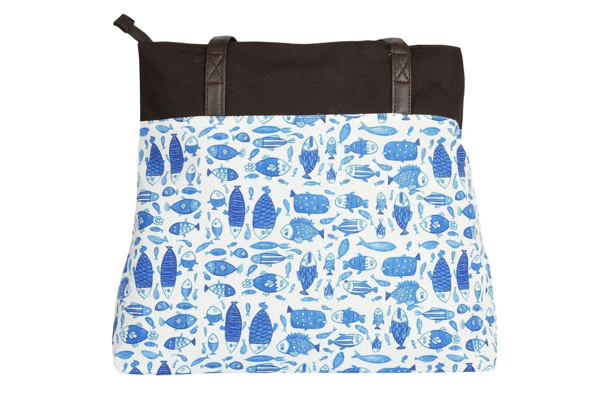 China-Blue Fish Tote Bag