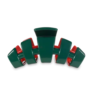 Classic Red and Green Large Hair Clip