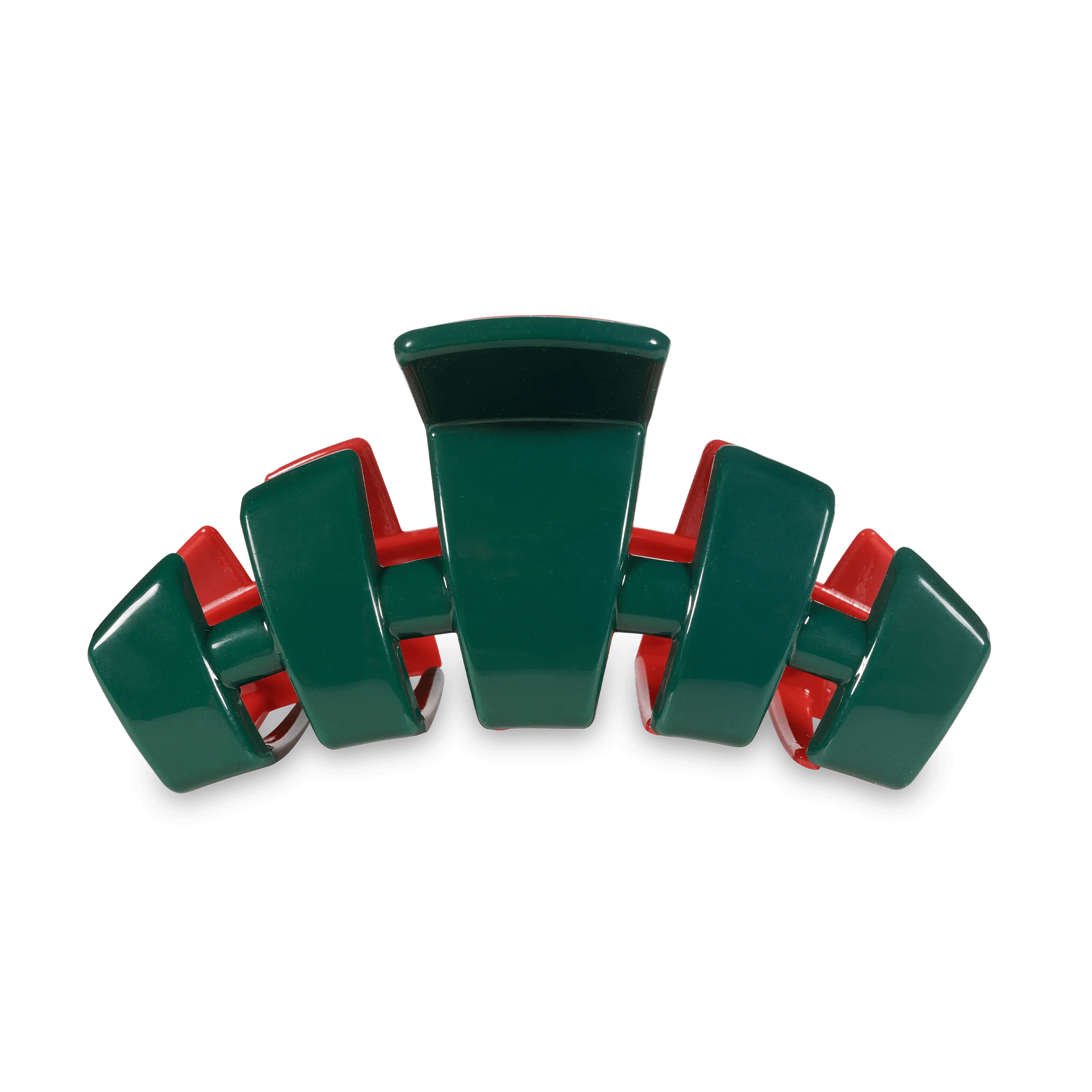 Classic Red and Green Large Hair Clip