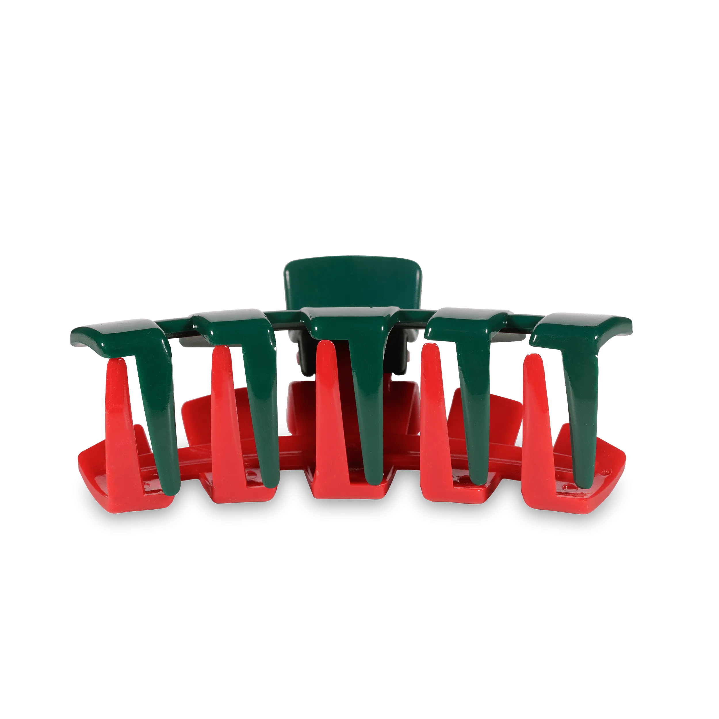 Classic Red and Green Large Hair Clip