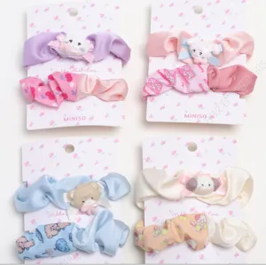 Contrast Color Hair Ties (2 pcs)