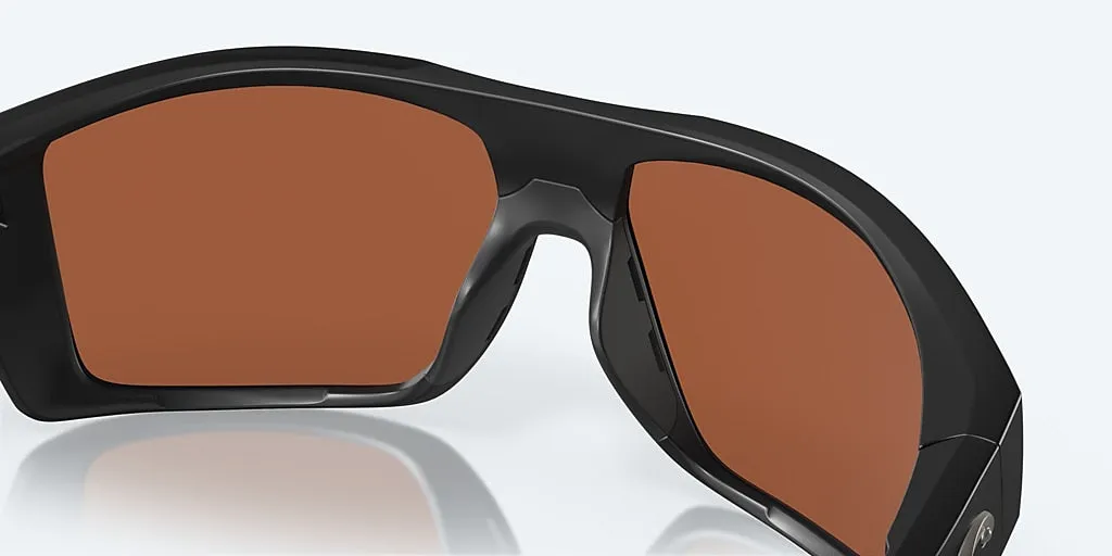 COSTA DIEGO 11 MATTE BLACK W/ GREEN MIRROR 580G POLARIZED