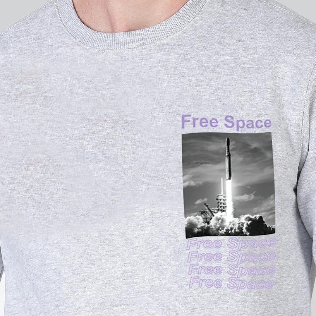 Crew Neck Sweatshirt - Heather Grey