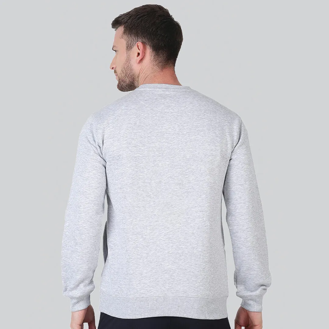 Crew Neck Sweatshirt - Heather Grey