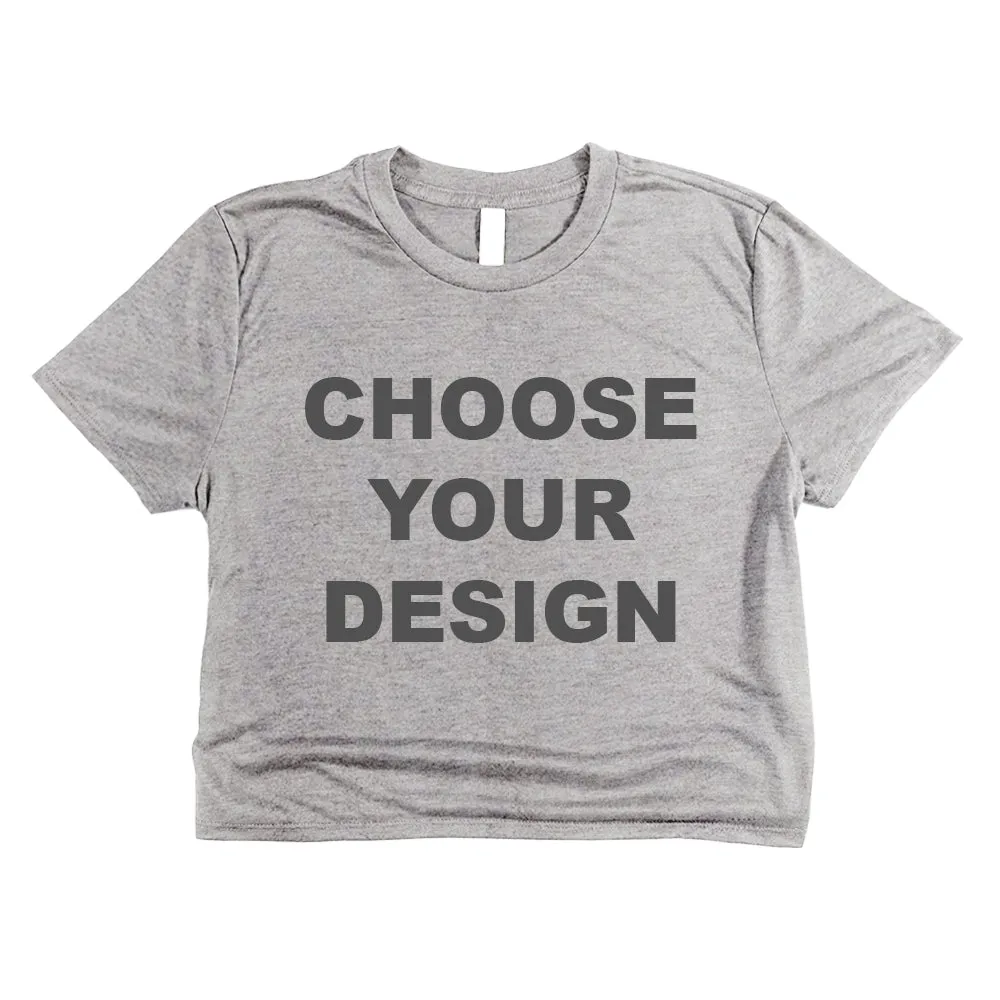 Custom Women's Cropped Flowy T-shirt