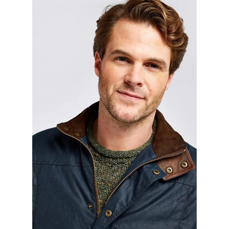 Dubarry Carrickfergus Mens Primaloft Wax Jacket - Ocean Blue