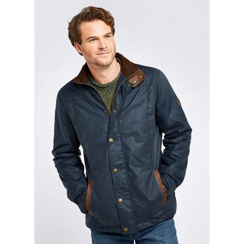 Dubarry Carrickfergus Mens Primaloft Wax Jacket - Ocean Blue
