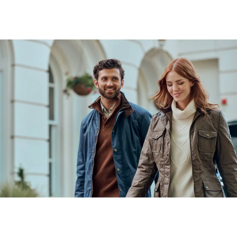 Dubarry Carrickfergus Mens Primaloft Wax Jacket - Ocean Blue