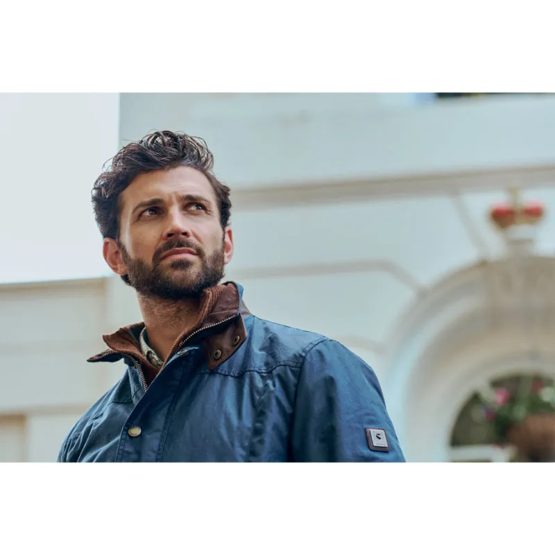 Dubarry Carrickfergus Mens Primaloft Wax Jacket - Ocean Blue