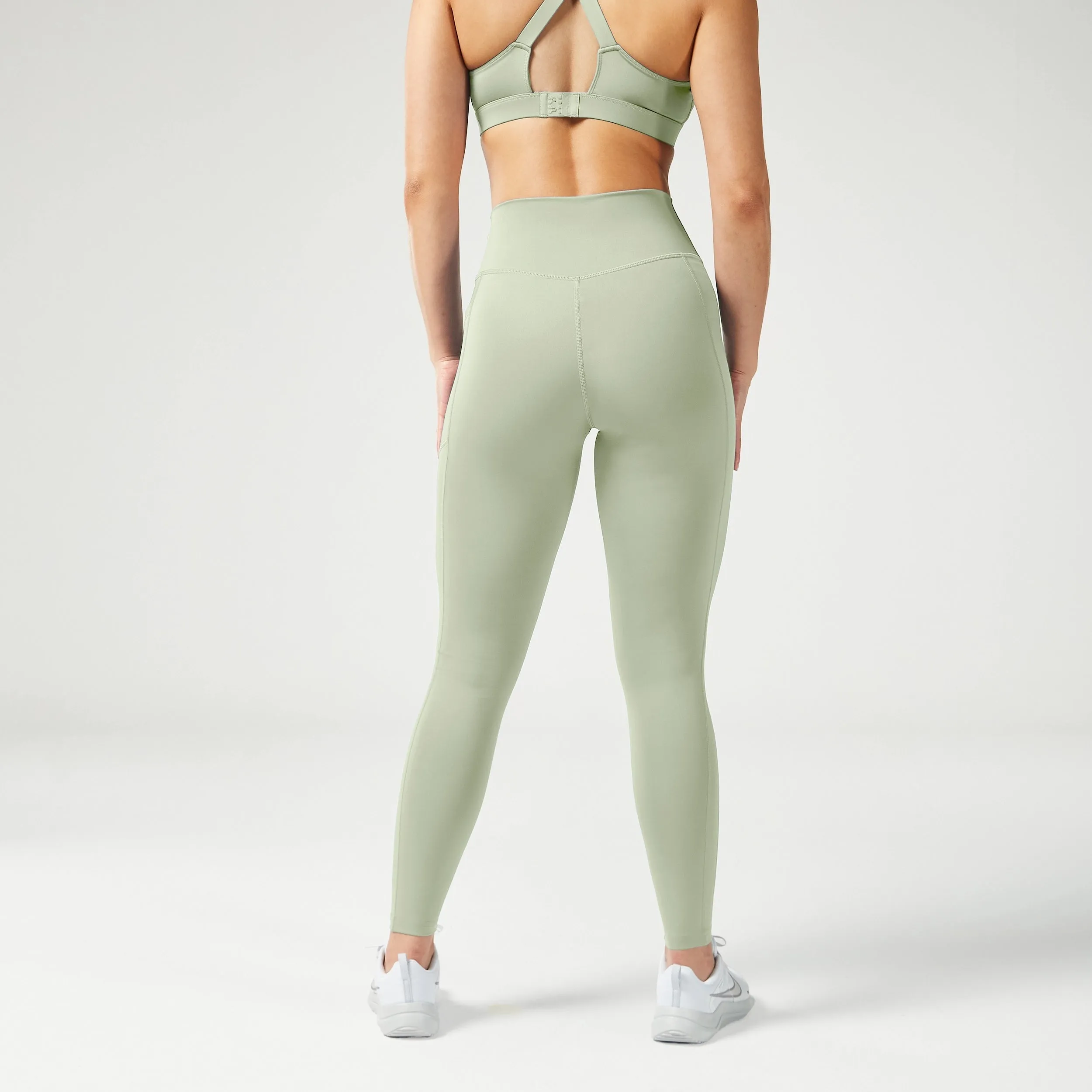 Essential High Waisted Leggings 27" - Desert Sage