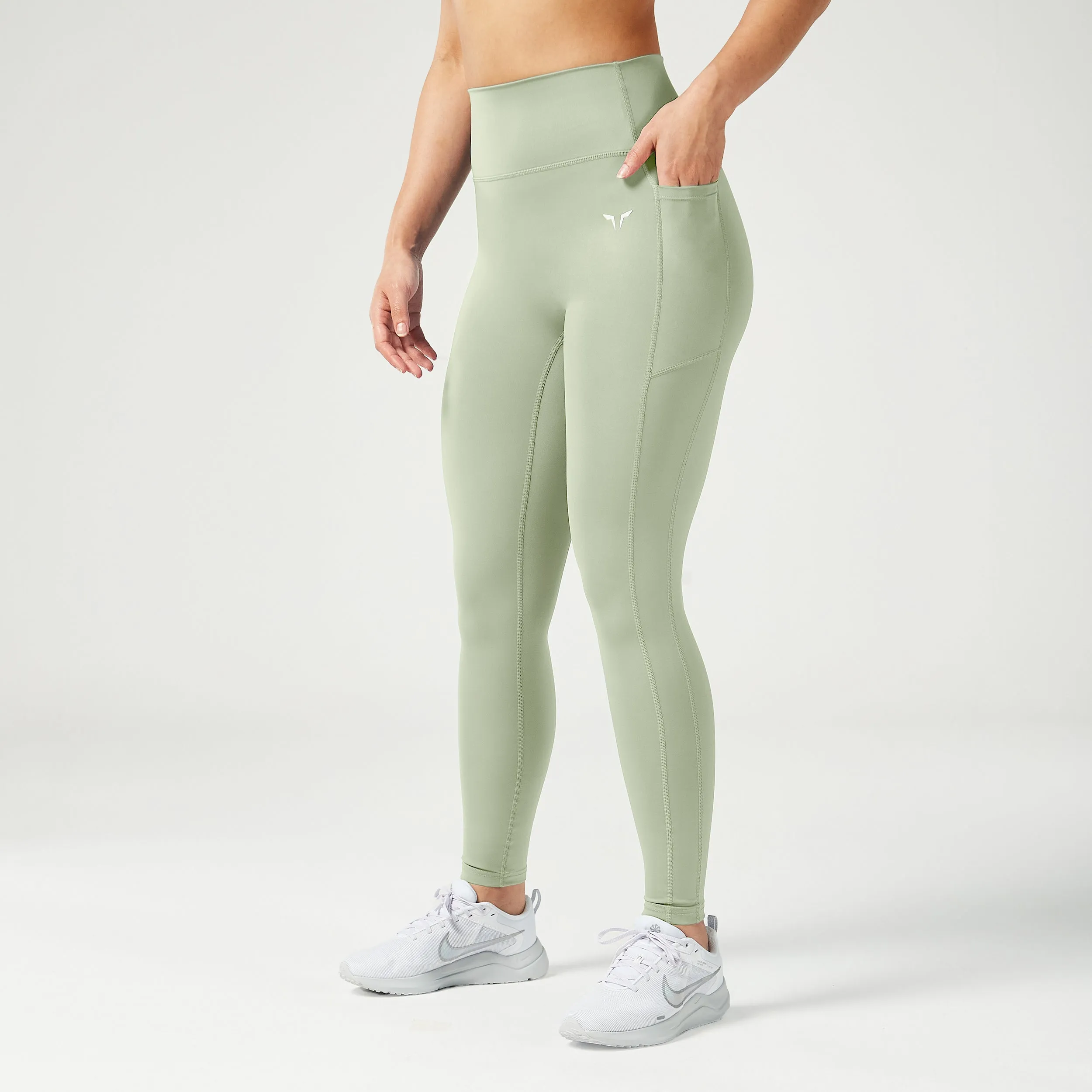 Essential High Waisted Leggings 27" - Desert Sage
