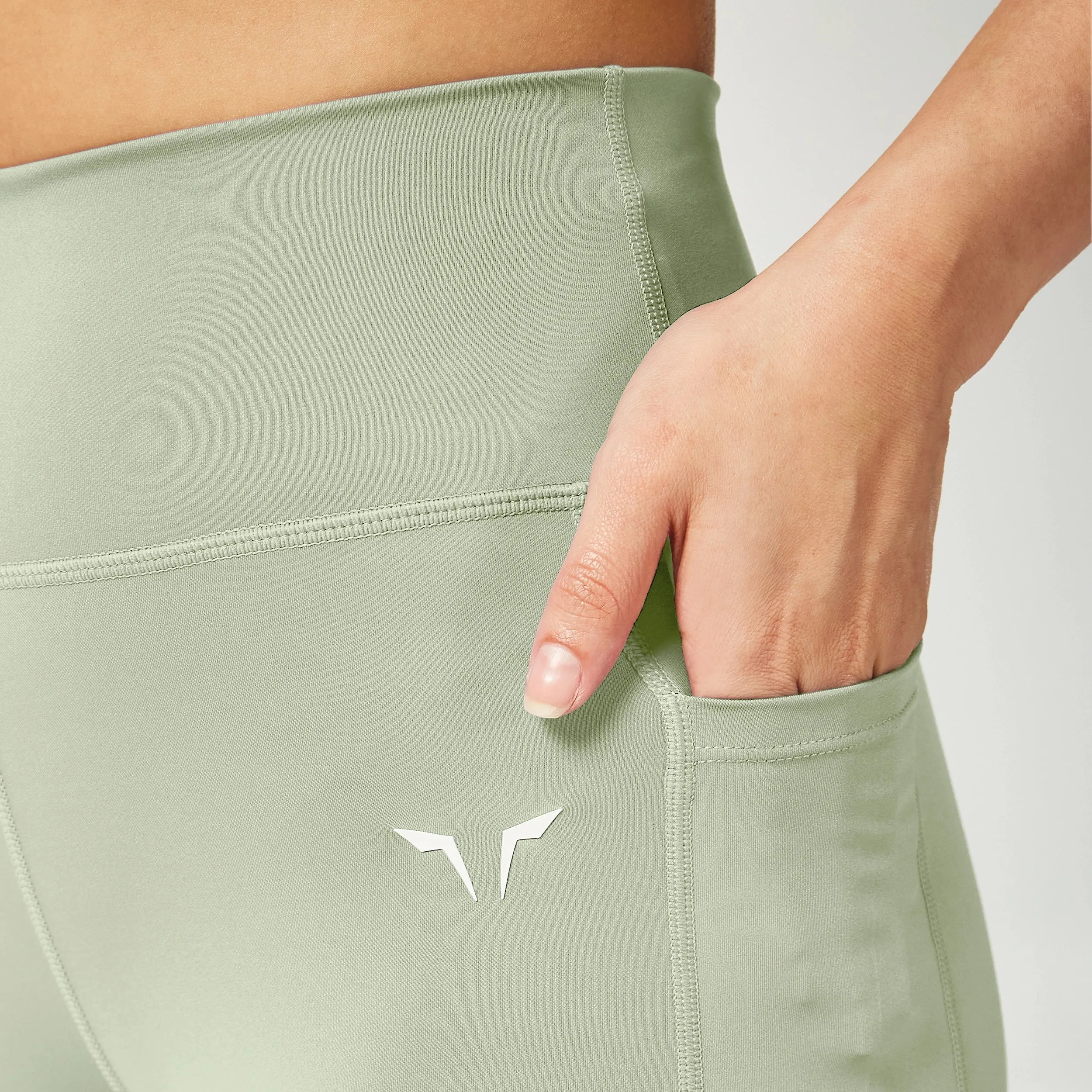 Essential High Waisted Leggings 27" - Desert Sage