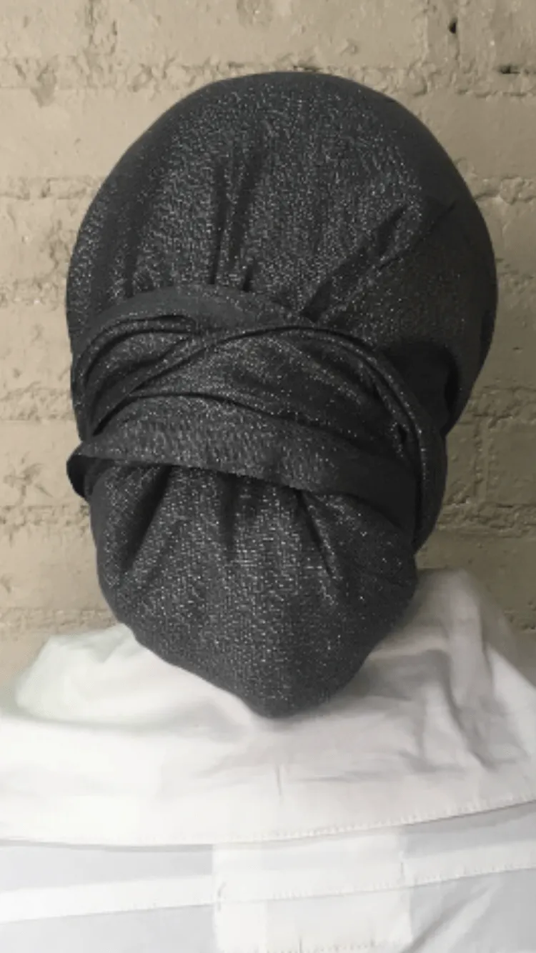 Essential Sparkly Head Scarf . Pre Tied Fashion Headscarf Sparkling Tichel Modern Hijab For Women