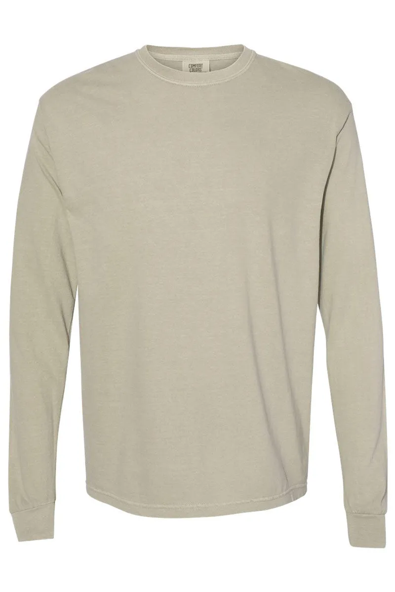 Fall Vibes Floral Coquette Comfort Colors Heavyweight Long Sleeve T-Shirt