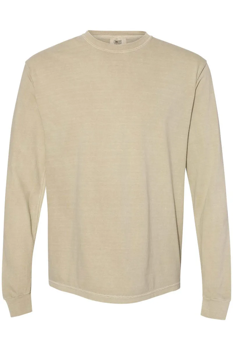Fall Vibes Floral Coquette Comfort Colors Heavyweight Long Sleeve T-Shirt