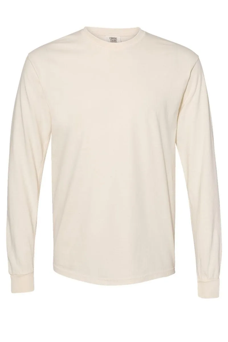 Fall Vibes Floral Coquette Comfort Colors Heavyweight Long Sleeve T-Shirt