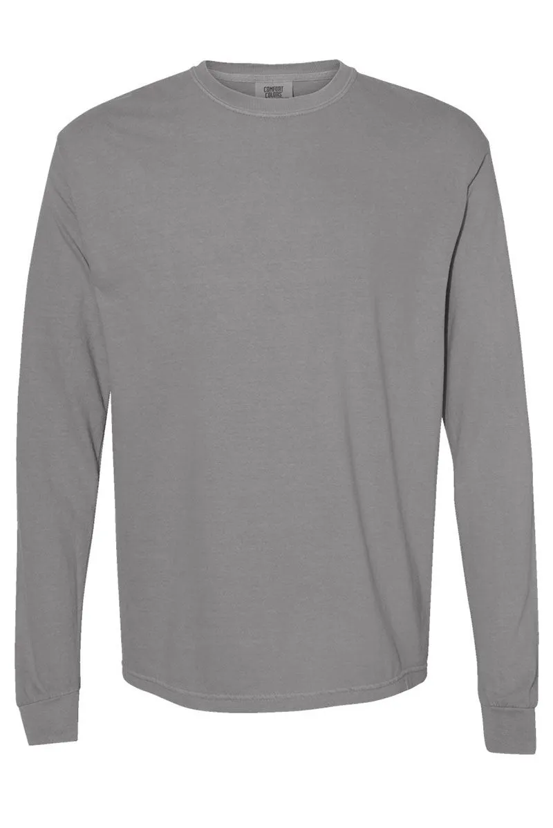 Fall Vibes Floral Coquette Comfort Colors Heavyweight Long Sleeve T-Shirt